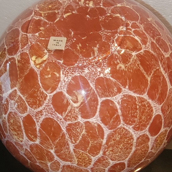 MAESTRI VETRAI AZZURRA ART GLASS 10x10" MADE IN ITALY STAMPED - Picture 2 of 14